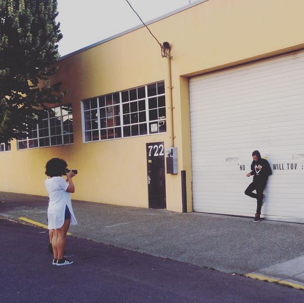 Me taking some shots of Glenn Waco before We take Holocene: The Sequel. Photo by Ben Olsen
