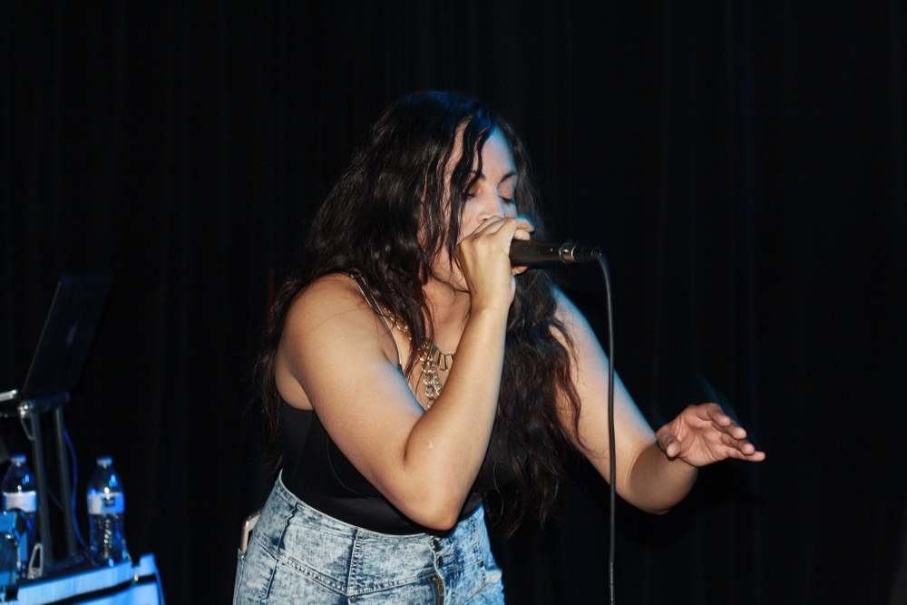 Karma Rivera performing at the Thesis in June. Photo by Jenni Moore