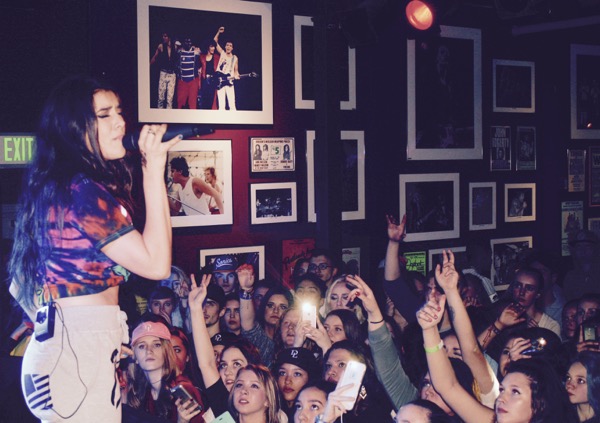 Anjali World performing at The Roseland for Skaterade Tour on February 5, 2016. Photo by Jenni Moore