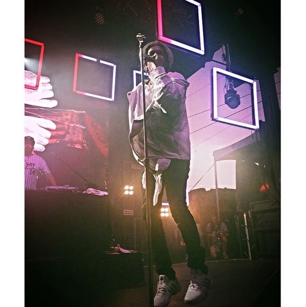 A$AP Rocky putting on a crazy-lit set as the last headliner of CHBP 2014. Photo credit: Jenni Moore