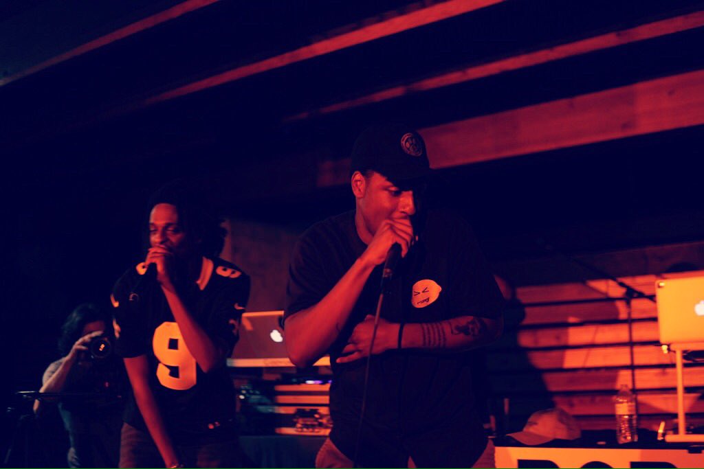 ROBy and Donte Thomas opening for Mic Capes at Rontoms' Sunday Sessions. Photo courtesy Miss Lopez Media